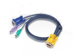 KVM CABLE - SPHD-15(M) - HD-15 MINI DIN-6(M) - 30 FT