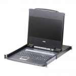 THE DVI FULL HD LCD CONSOLE IS A SINGLE RAIL KVM CONSOLE FEATURING A 17