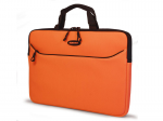 SlipSuit Neoprene Sleeve for 15.6 inch to 16 inch screens - Notebook sleeve - 15.6 inch - 16 inch - orange with black trim