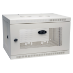 6U WALL MOUNT RACK ENCLOSURE SERVER CABINET WALLMOUNT DOORS SIDES WHITE