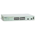 AT GS950/16 WebSmart Switch - Switch - managed - 16 x 10/100/1000 + 2 x SFP - desktop