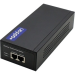 1Gbs 1 RJ-45 to 1 RJ-45 Media Converter - PoE injector - 60 Watt - output connectors: 2