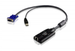 KVM Adapter Cable - RJ-45 Female Network HD-15 Male VGA Type A Male USB