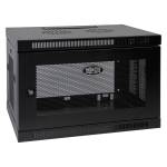 9U Wall Mount Rack Enclosure Rack Cabinet - 19 inch 9U Wide Wall Mountable - Black - 200 lb x Static/Stationary Weight Capacity