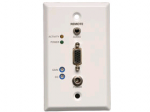 VGA with AUDIO OVER CAT5/CAT6 VIDEO EXTENDER KIT WALLPLATE TRANSMITTER