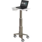 CareFit Slim - Cart for notebook - aluminum - white warm gray - screen size: up to 15.6 inch