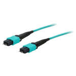 Fiber Optic Duplex Patch Network Cable - Fiber Optic for Network Device Patch Panel Media Converter Router Hub Switch - 65.62 ft - 1 x MPO - 1 x MPO - Aqua