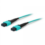 computer 5M LOMM OM3 MPO/MPO Crossover Aqua Network Patch Cable - Fiber Optic for Network Device - 5m - 1 x MPO Female Network - 1 x MPO Female Network - Aqua