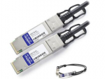 0.5m NetAPP Compatible QSFP+ DAC - Direct attach cable - QSFP+ to QSFP+ - 1.6 ft - twinaxial - SFF-8436/IEEE 802.3ba - passive