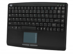 Slim Touch Mini Keyboard with Built in Touchpad - USB - 88 Keys - Black