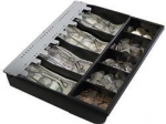 13 POS Cash Drawer tray with coins and bills Case Retail