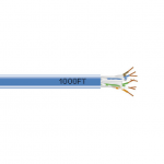 CAT6 550-MHZ SOLID ETHERNET CABLE - UNSHIELDED (UTP)  CMR PVC BLUE 1000-F