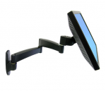 200 Series Wall Mount Arm - Wall mount for LCD display - steel - black - screen size: up to 24 inch - wall-mountable