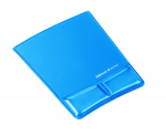 Mouse Pad / Wrist Support with Microban Protection - 9.9 inch x 8.3 inch x 0.9 inch - Blue - Gel Polyurethane