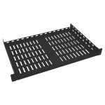 Rack Enclosure Cantilever Toolless Mount Fixed Shelf 1URM - Rack shelf (cantilever ventilated) - black - 1U