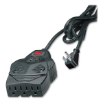 8-outlet surge protection. With 6 feet cord space for up to 5 AC adapters. - 8 x NEMA 5-15R - 1460 J - 110 V AC Input - 110 V AC Output