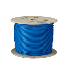 1000FT CAT6A 650MHZ SOLID CABLE F/UTP CM BLUE