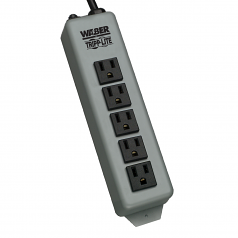 WABER-BY TRIPP LITE 5-OUTLET POWER STRIP WITH 15 FT CORD