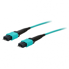 Fiber Optic Duplex Patch Network Cable - Fiber Optic for Network Device Patch Panel Media Converter Router Hub Switch - 65.62 ft - 1 x MPO - 1 x MPO - Aqua