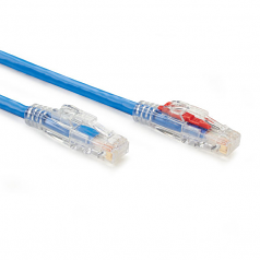 GigaTrue 3 CAT6 550-MHz Lockable Patch Cable (UTP)  Blue 25-ft. (7.6-m) - Category 6 for Network Device - Patch Cable - 25 ft - 1 x RJ-45 Male Network - 1 x RJ-45 Male Network - Blue