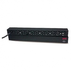 Basic Rack-Mount PDU - Power distribution strip ( rack-mountable ) - AC 120 V - 1.8 kW - input: NEMA 5-15 - output connectors: 10 ( NEMA 5-15 ) - 1U - 19 inch - 12 ft - black - for P/N: AR3100 SU3000RMNET-1EW SUM3000RMXL2U SUM3000RMXL2U-TU SURTA3000XL