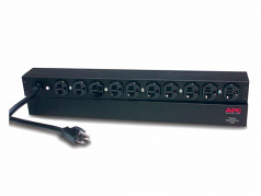 Basic Rack-Mount PDU - Power distribution strip ( rack-mountable ) - AC 120 V - 2.4 kW - input: NEMA 5-20 - output connectors: 10 ( NEMA 5-20 ) - 1U - 19 inch - 12 ft - black - for P/N: AR3100 SU2200RMXL3U-TU SUM3000RMXL2U SUM3000RMXL2U-TU SURTA3000XL