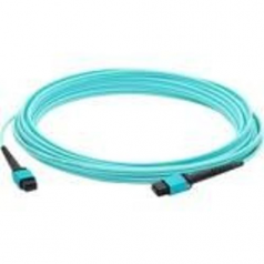 THIS IS A 3M MPO (FEMALE) TO MPO (FEMALE) 24-STRAND AQUA CROSSOVER RISER-RATED F