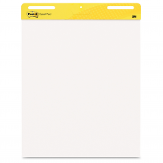 Post-it Self-Stick Easel Pad - 30 Sheet - 25 inch x 30 inch - White Paper