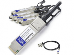 5m Industry Standard QSFP+ Breakout DAC - Direct attach cable - SFP+ to QSFP+ - 16.4 ft - twinaxial