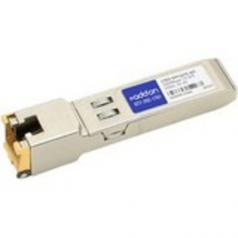 SFP (mini-GBIC) transceiver module (equivalent to: Allen-Bradley 1783-SFP1GTE) - GigE - 10Base-T 1000Base-TX 100Base-TX - RJ-45 - up to 328 ft - TAA Compliant