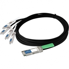 Twinaxial Network Cable - Twinaxial for Network Device - 16.40 ft - 1 x QSFP+ - 4 x SFP Network