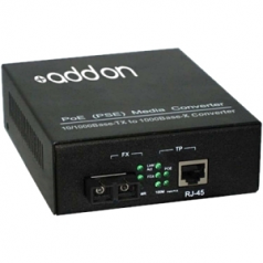 1000Base-TX To 1000Base-LX SC 1310nm 10km POE Media Converter - 1 x Network (RJ-45) - 1 x SC Ports - 10/100/1000Base-T 1000Base-LX