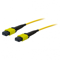 computer 1M OS1 SMF MPO/MPO Crossover Yellow Fiber Optic Network Patch Cable - Fiber Optic for Network Device - 3.28 ft - 1 x MPO Female Network - 1 x MPO Female Network - Yellow