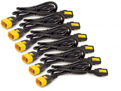 Power Cord Kit (6 ea)  Locking C13 to C14 1.8m North America - 10 A Current Rating - Black