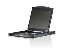 1U Rackmountable 19inch LCD KVM Console with Touchpad Retail