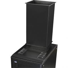 S-Series Rack with Telescopic Chimney - Rack cabinet - black - 42U