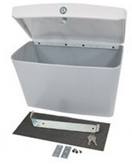 SV Storage Bin - Internal Dimensions: 13 inch Width x 5.50 inch Depth x 9 inch Height - 12 lb - 6 x Bottle - External Dimensions: 15.6 inch Width x 6.3 inch Depth x 10.3 inch Height - Gray - Multipurpose