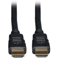 High Speed HDMI Cable with Ethernet Ultra HD 4K x 2K Digital Video with Audio - Video / audio / network cable - HDMI - 19 pin HDMI (M) - 19 pin HDMI (M) - 50 ft - black