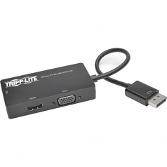 P136-06N-UHD-V2 DisplayPort 1.2 to VGA/DVI/HDMI AllinOne Converter Adptr Retail