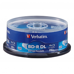 BD-R DL 50GB 6X with Branded Surface - 25pk Spindle - 25pk Spindle