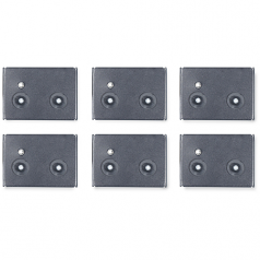 Cable Containment Brackets with PDU Mounting - PDU mounting brackets - black - for NetShelter SX