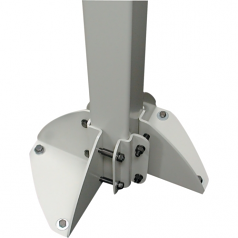 Mounting component (mounting base) - steel - gray - floor-standing - for ARMS