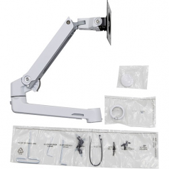 LX Extension and Collar Kit - Mounting component (articulating arm installation hardware cap cover pole collar) for monitor - white with gray accents - screen size: up to 40 inch - pole mount