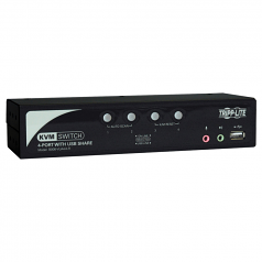 Lite KVM Switch - 4 Computer(s) - 2048 x 1536 - 2 x PS/2 Port - 2 x USB - Rack-mountable Desktop - 1U