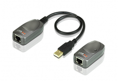 CAN EASILY SEND THE USB SIGNALS VIA CAT.5/5E/6 CABLE UP TO 60 METERS (196