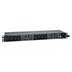 PDU Basic 208V / 240V 30A 5/5.8kW C13 10 Outlet L6-30P Horizontal 1U