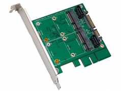 3.5inch SATA III to Dual mSATA RAID Adapter Retail