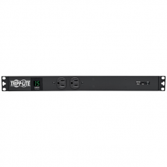 1U Rack-Mount 1.44kW Single-Phase 15-Amp Metered PDU with Isobar Surge Suppression