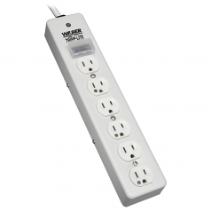 Surge Protector Power Strip Medical Hospital RT Angle Plug 6 Outlet 6 feet Cord - Surge protector - 15 A - AC 120 V - 1800 Watt - output connectors: 6