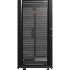 Schneider Electric NetShelter SX Rack Cabinet - 19 inch 24U Wide Floor Standing for Server - Black - 2254.73 lb x Dynamic/Rolling Weight Capacity - 3006.31 lb x Static/Stationary Weight Capacity